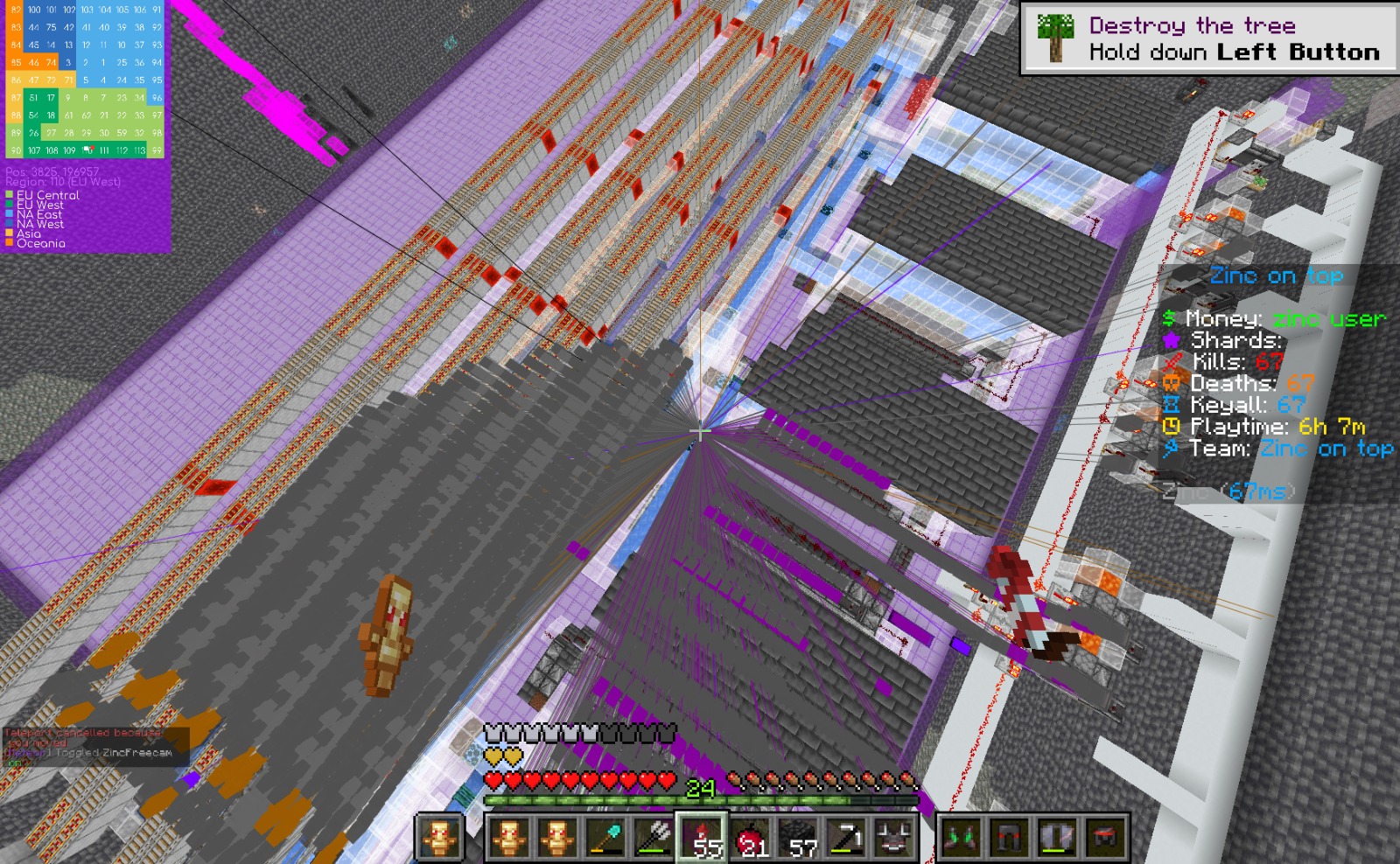 Zinc Addon base hunt result 10