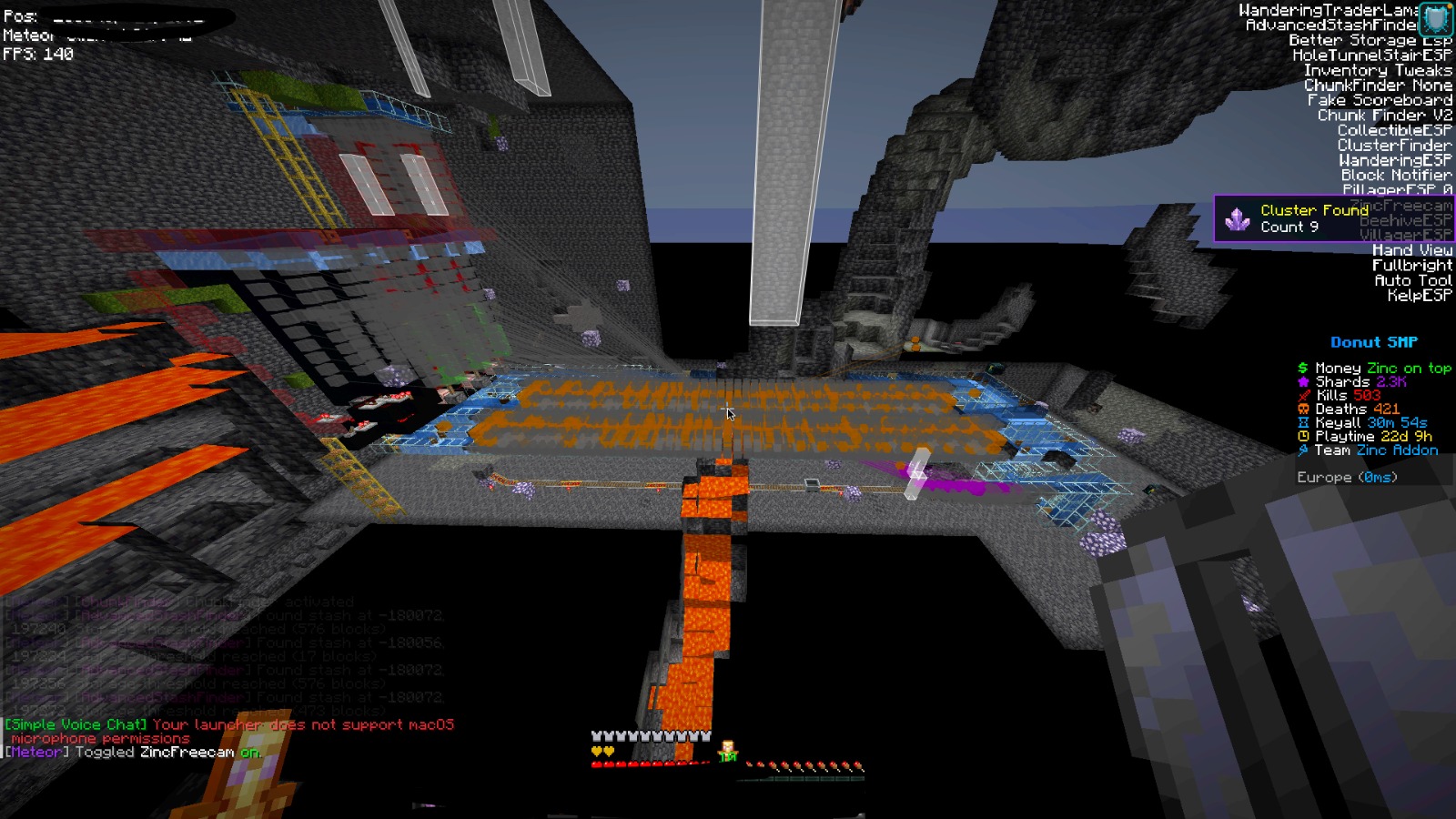 Zinc Addon base hunt result 2